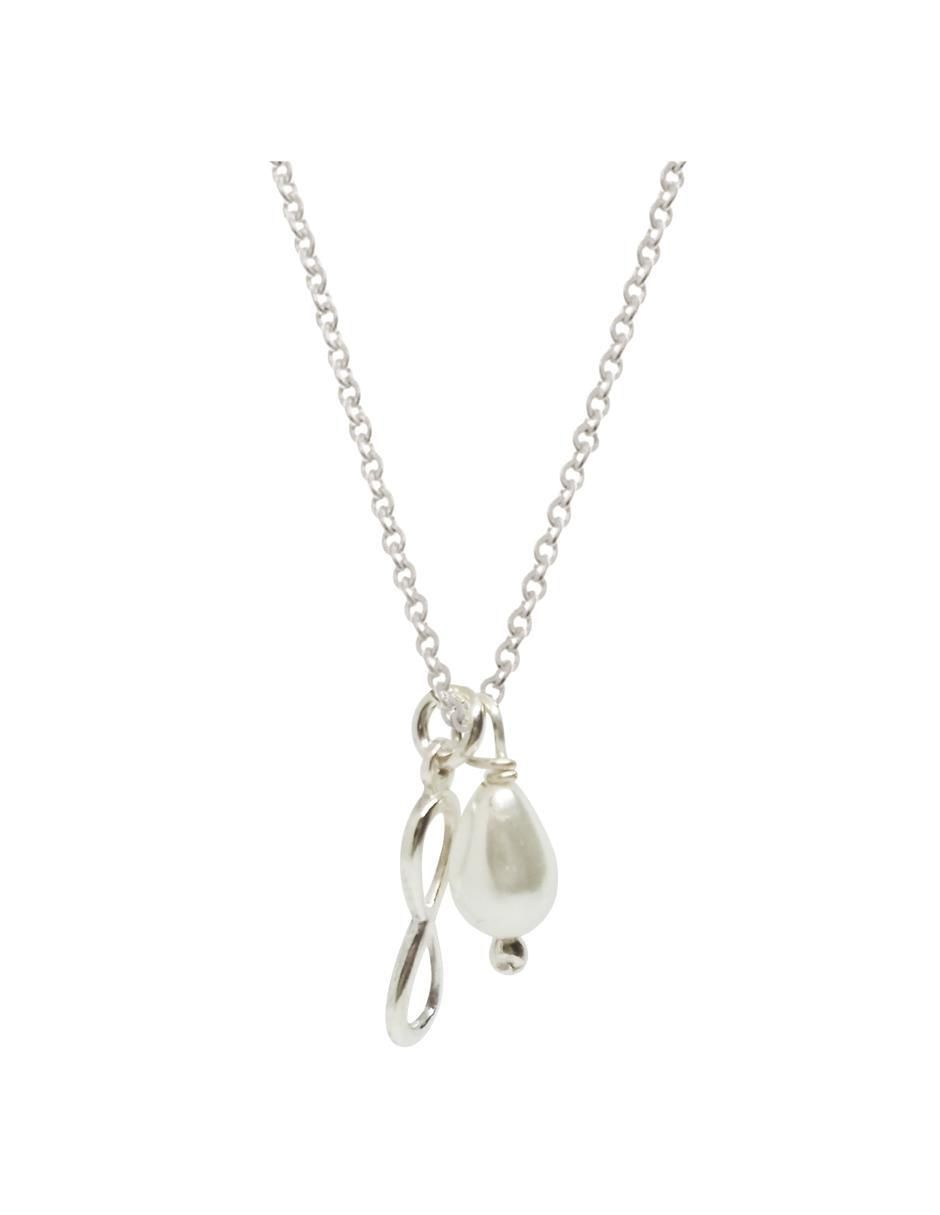 Collar de infinito de plata P 925