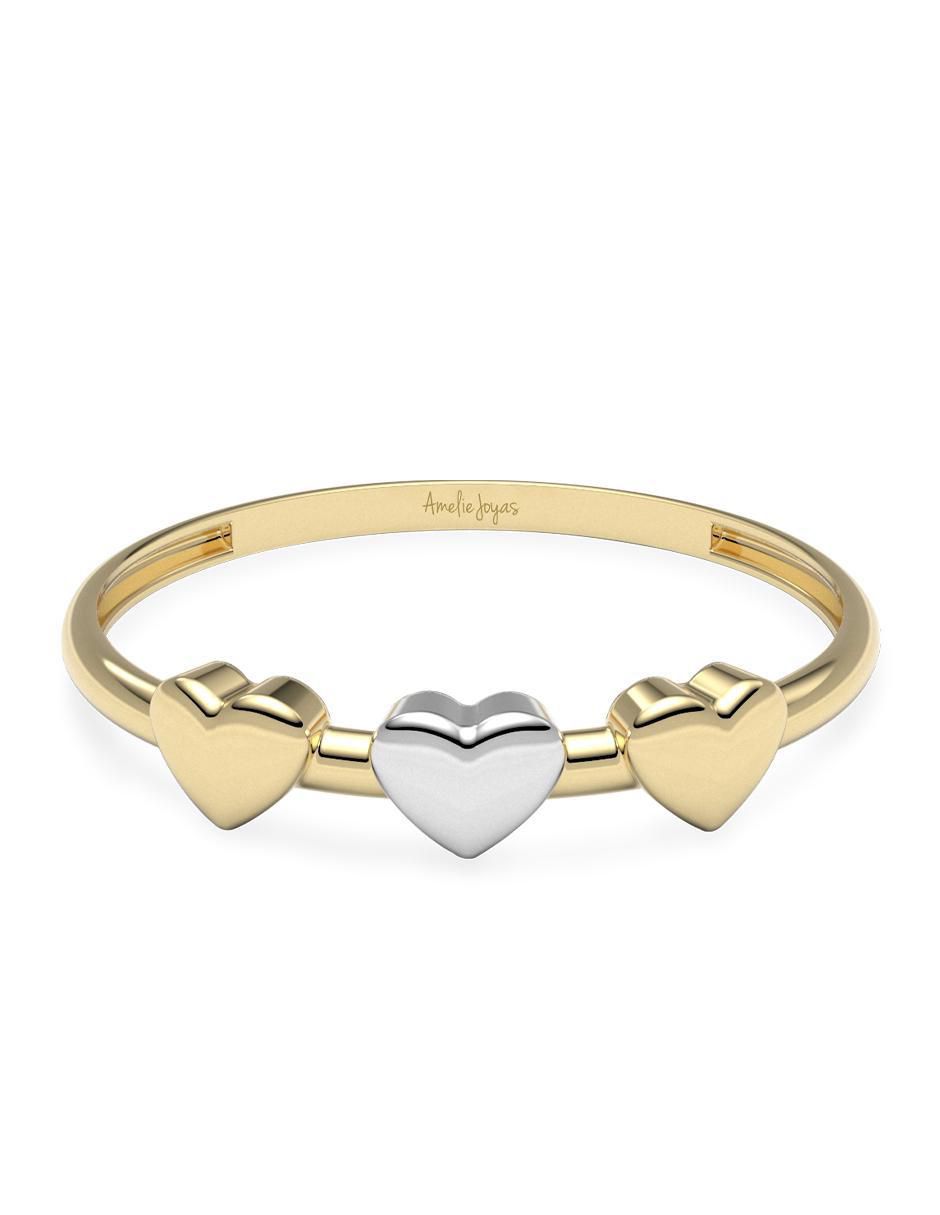 Anillo de corazón 14 k de oro brillante Anillo de corazón 14 k de oro brillante