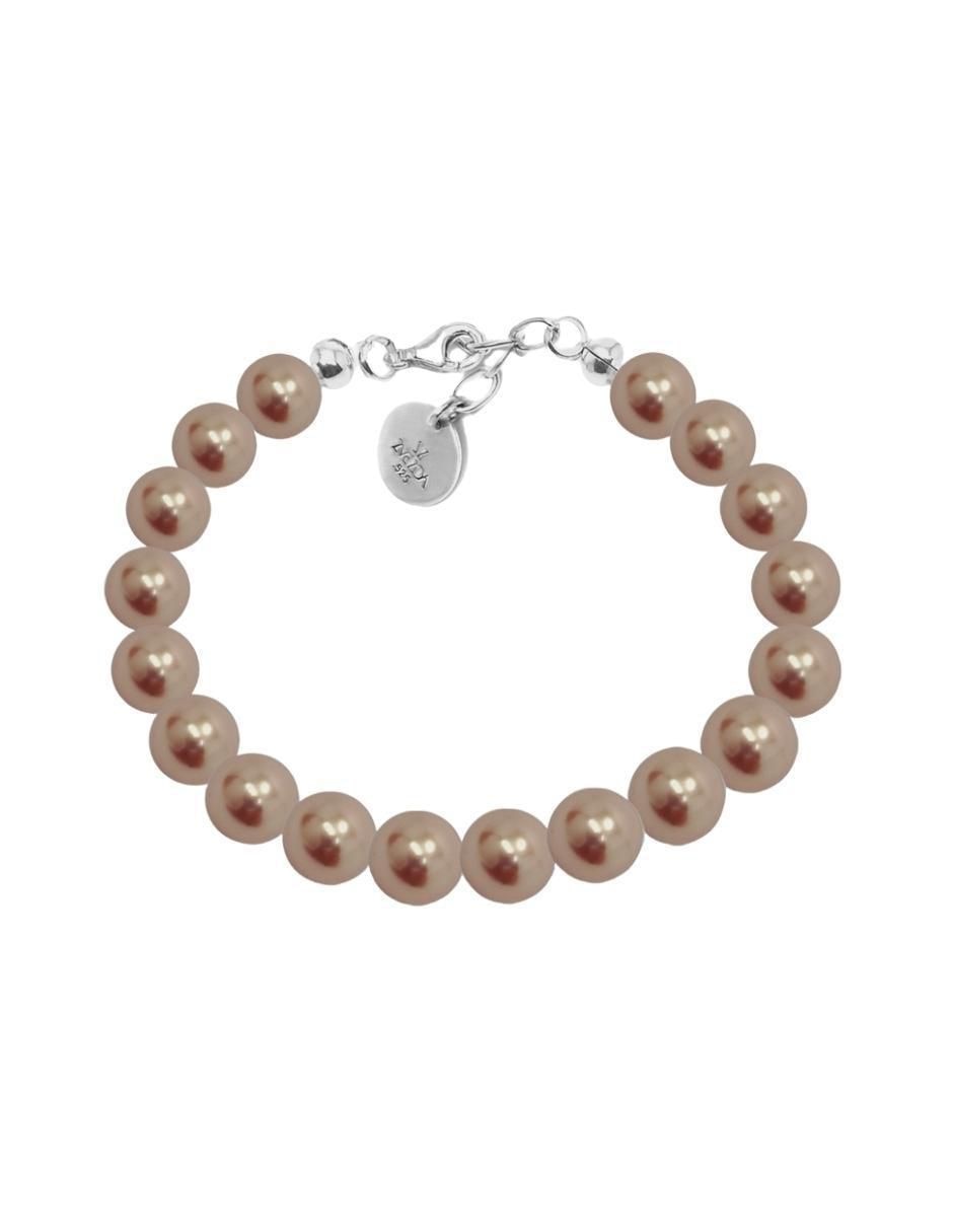 Aretes, collar y pulsera redonda Pearls de plata p 925 cristal 5