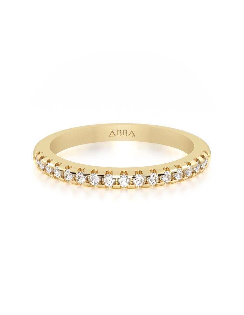 Churumbela abba joyas de oro zirconia pavé