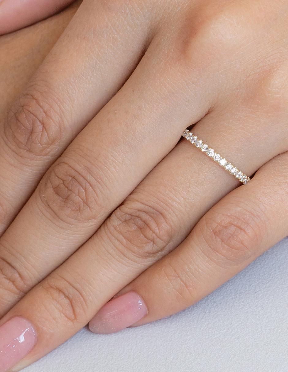 Churumbela abba joyas de oro zirconia pavé