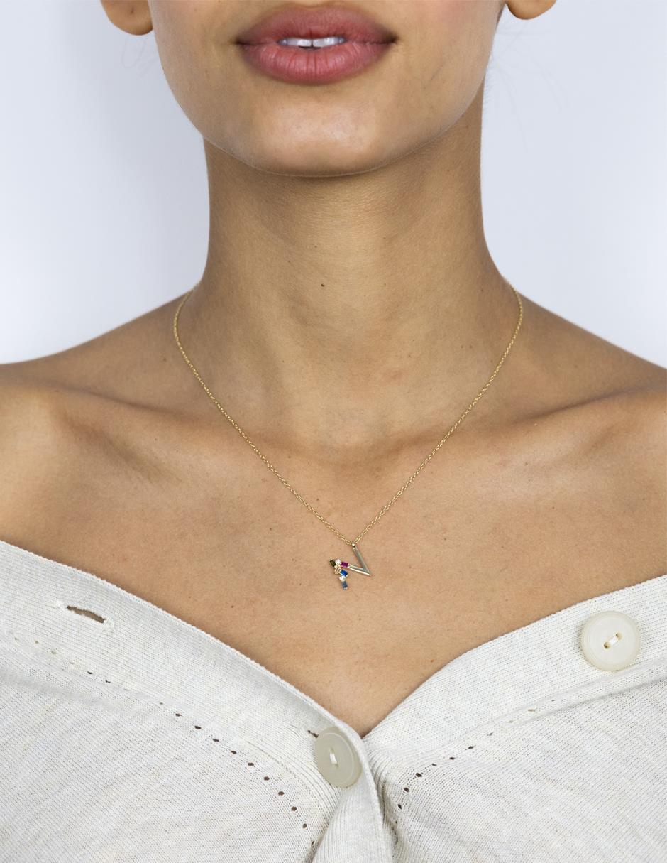 Collar Letter de plata P 925 3