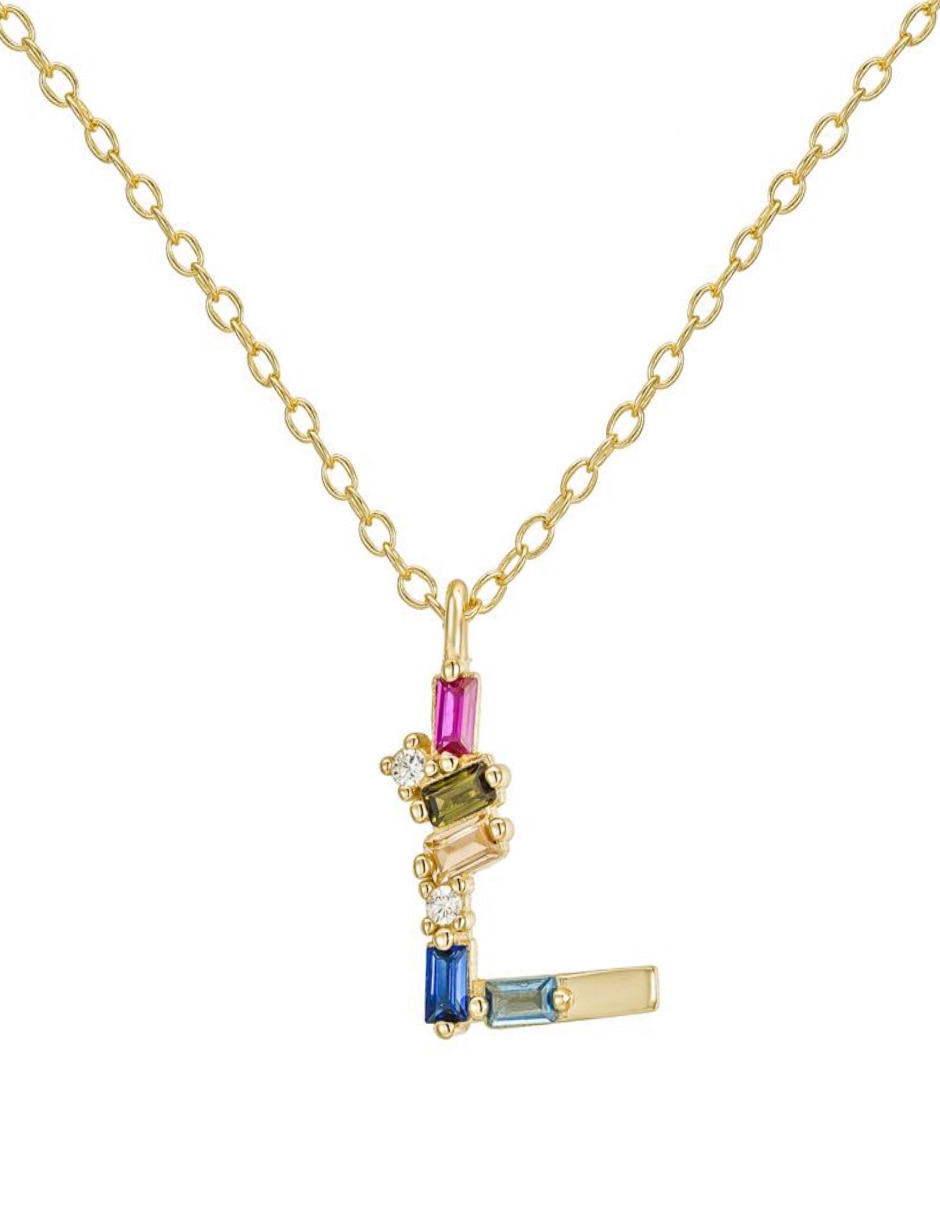 Collar Letter de plata P 925 Collar Letter de plata P 925