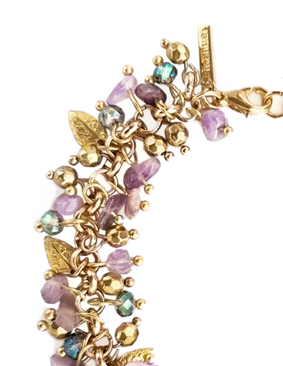 Pulsera Emanuel U. con amatista Estacional