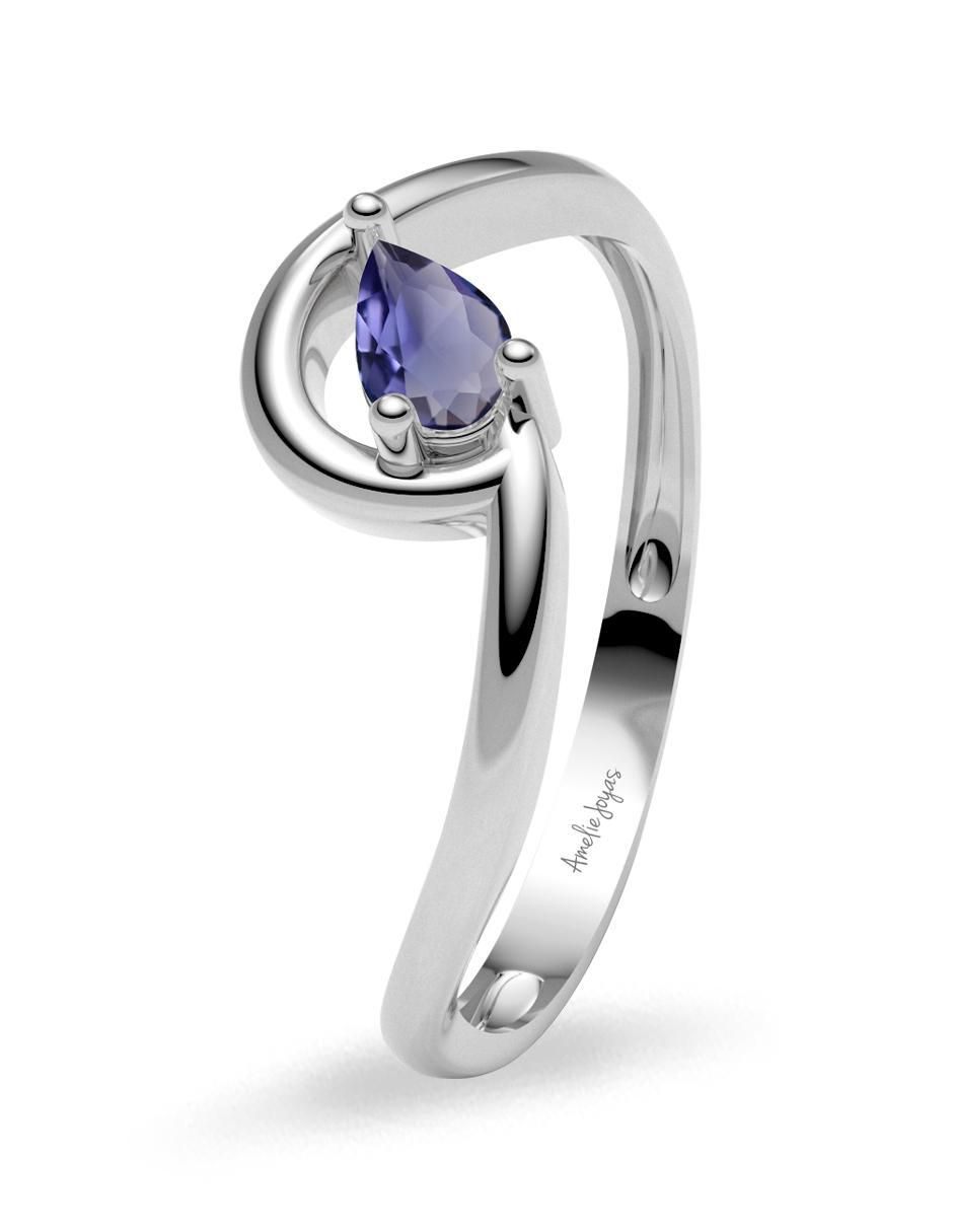 Anillo redondo 14 k de oro zirconia brillante 5