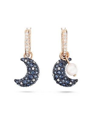 Aretes de luna con acabado pavé Aretes de luna con acabado pavé