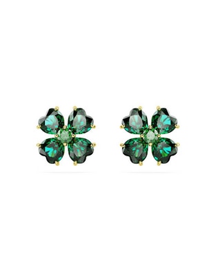 Broqueles de flor con acabado brillante