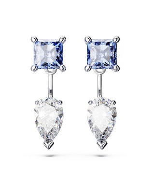 Aretes ovalados con acabado brillante