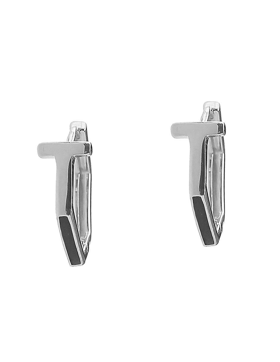 Arracadas de plata P 925 con acabado plateado