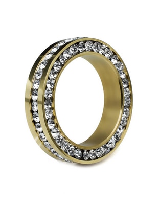 Anillo multi gemas redondo cristal brillante Anillo multi gemas redondo cristal brillante