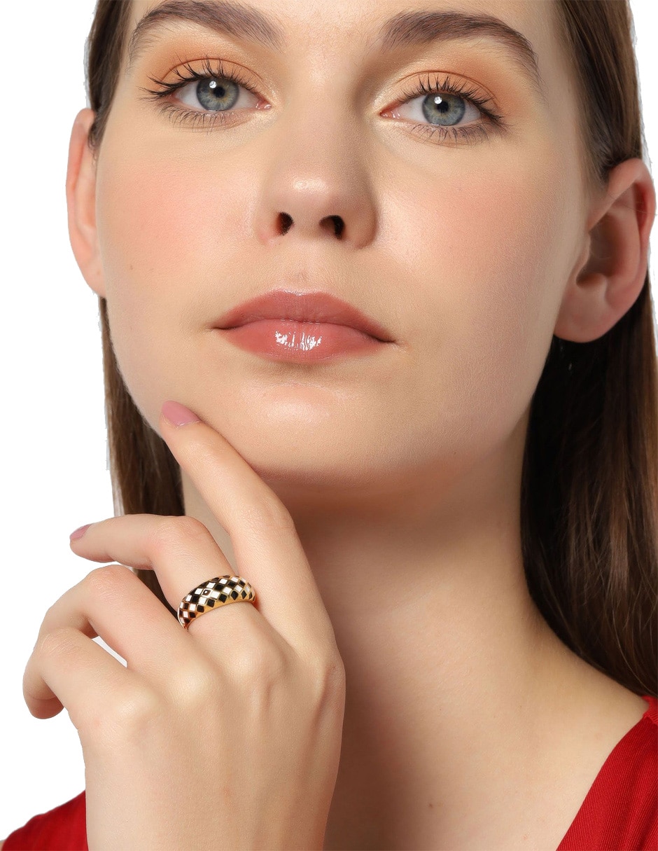 Anillo de rombo brillante
