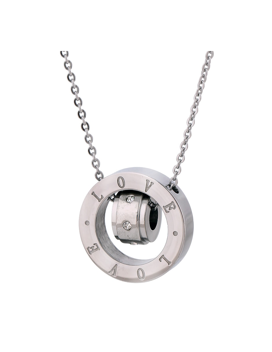 Collar con dije circular