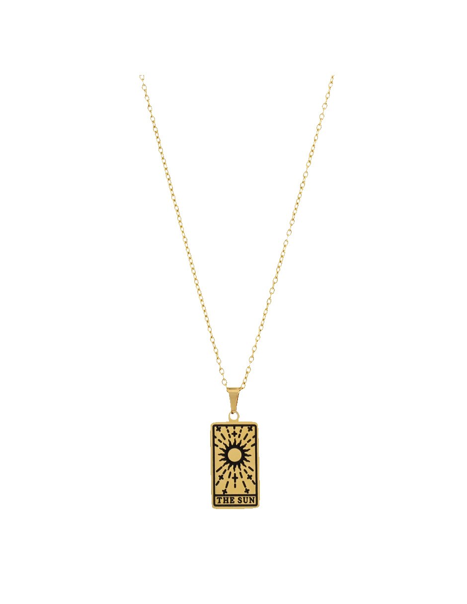 Collar con dije rectangular 1