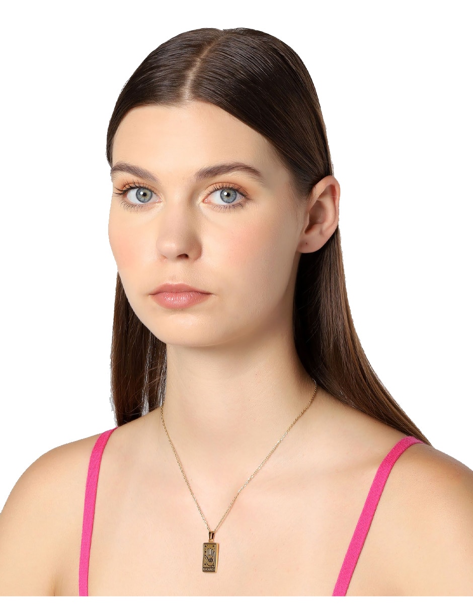 Collar con dije rectangular 2