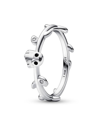 Anillo de hoja Marvel Guardianes De La Galaxia P 925 de plata zirconia cúbica brillante
