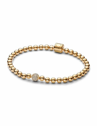 Pulsera de plata con zirconia cúbica P 925 acabado brillante
