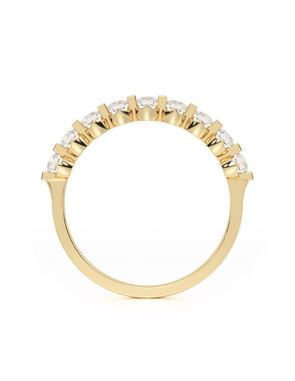 Churumbela redondo de oro zirconia brillante 3