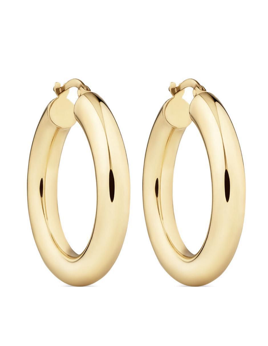 Arracadas con acabado baño de oro 18 K Arracadas con acabado baño de oro 18 K