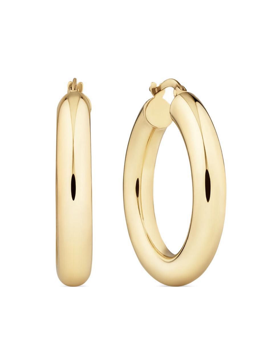 Arracadas con acabado baño de oro 18 K