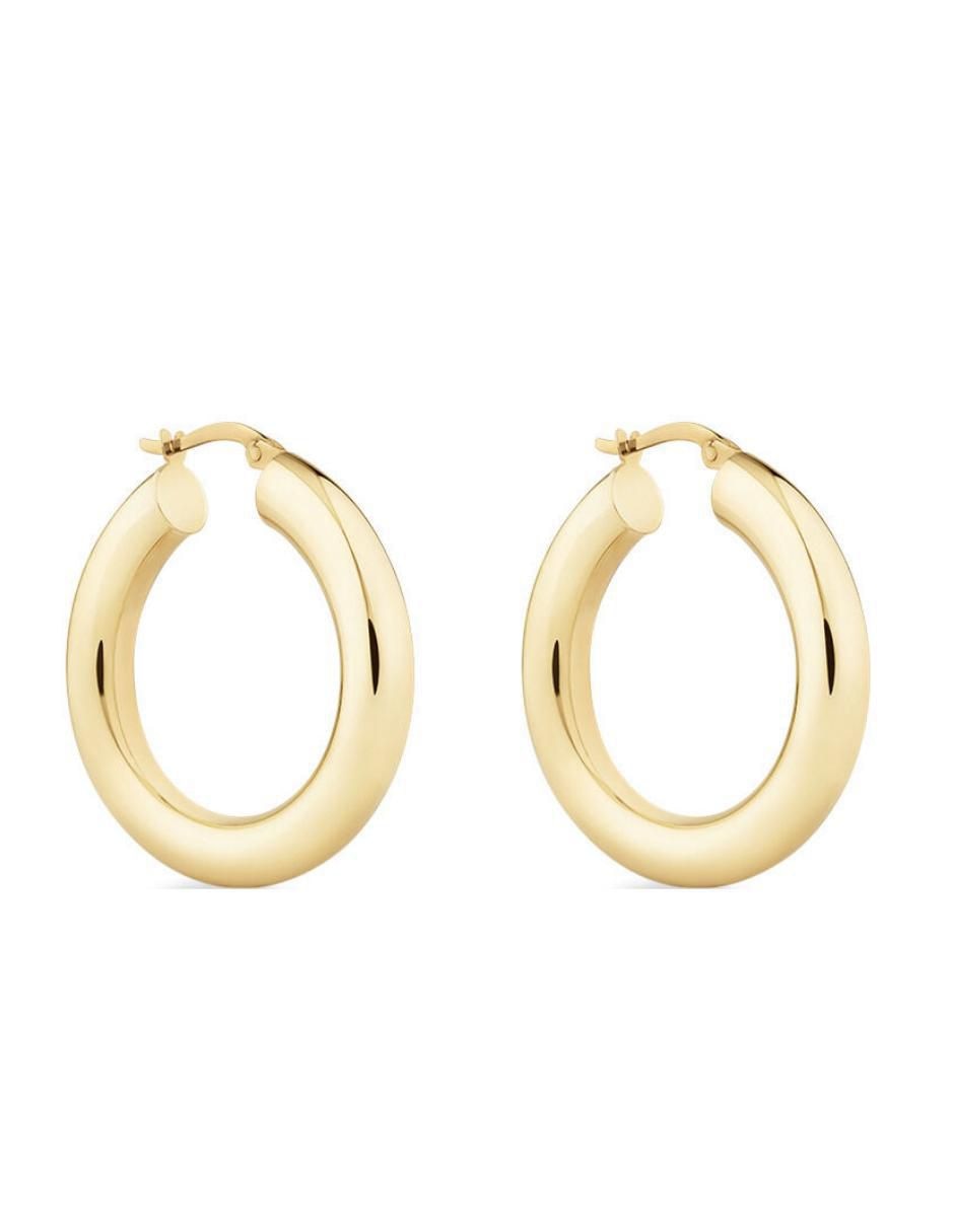 Arracadas con acabado baño de oro 18 K Arracadas con acabado baño de oro 18 K