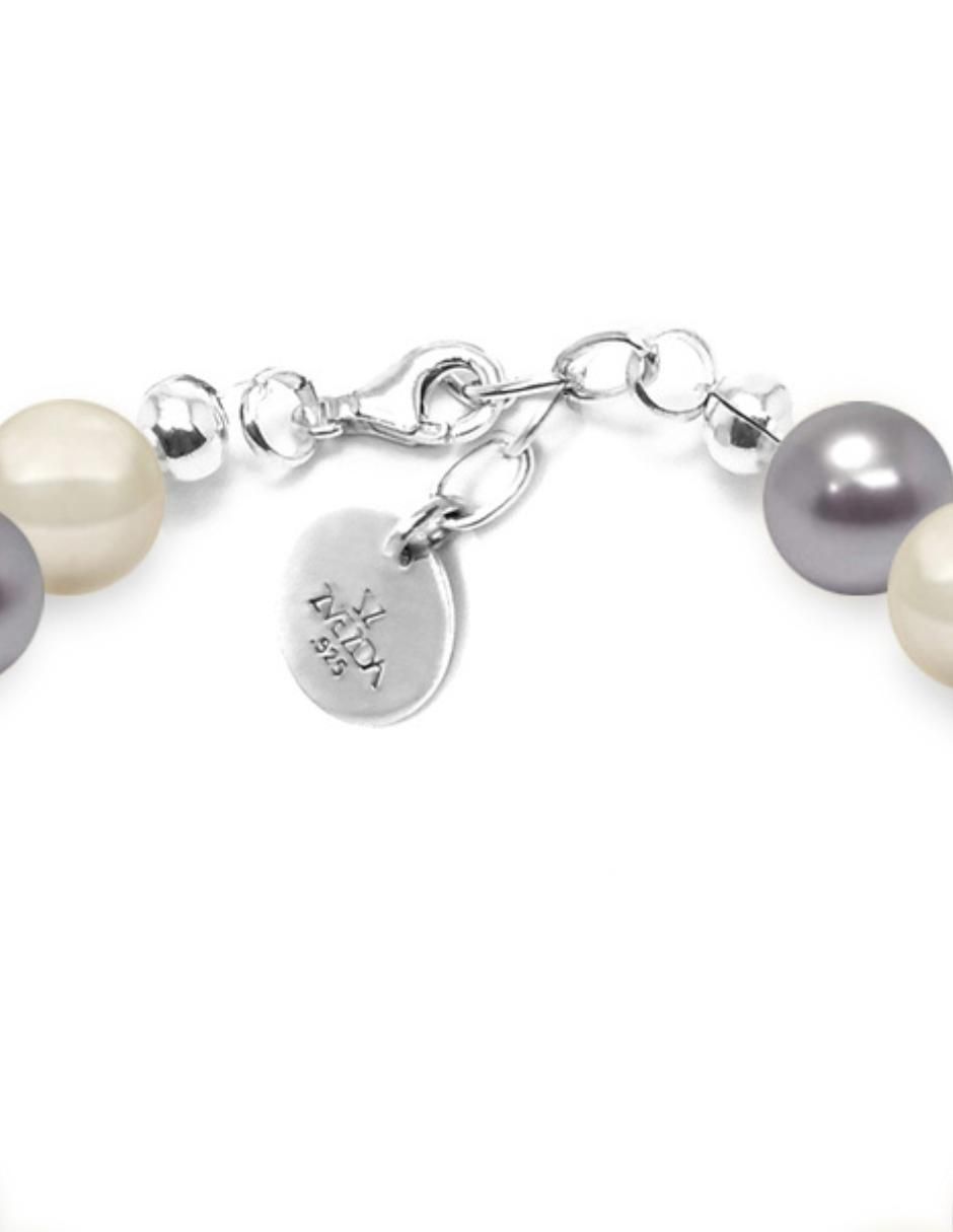 Pulsera de plata con cristal P 925 Perlas De Cristal acabado brillante 3