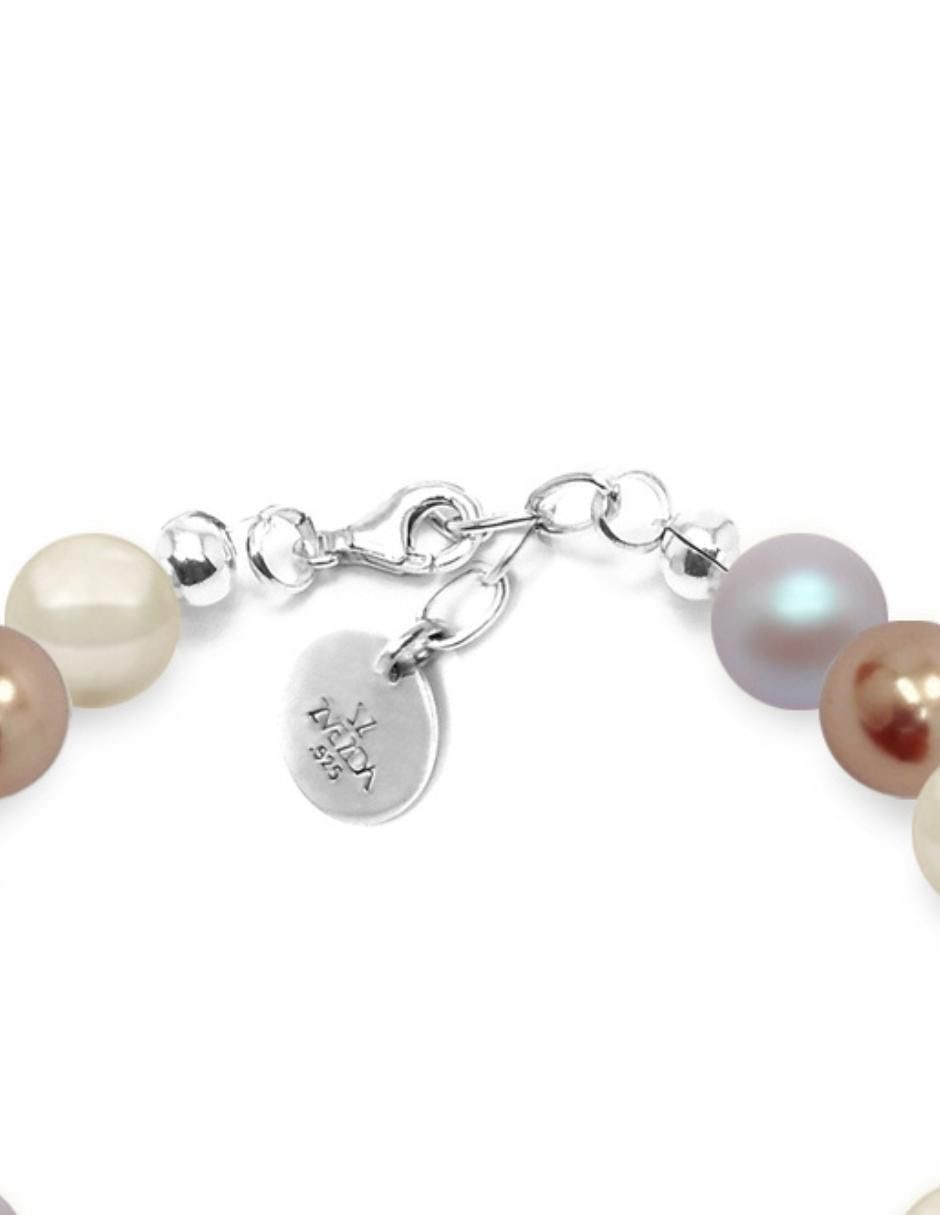 Pulsera de plata con cristal P 925 Perlas acabado brillante 2