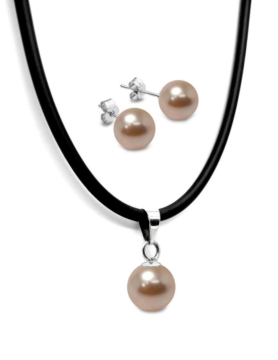 Aretes y collar circular Zvezda de plata p 925 cristal