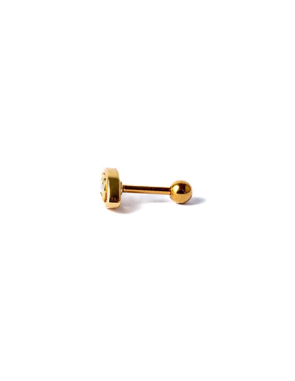 Piercing de ojo turco 18 K con acabado chapa de oro zirconia Piercing de ojo turco 18 K con acabado chapa de oro zirconia