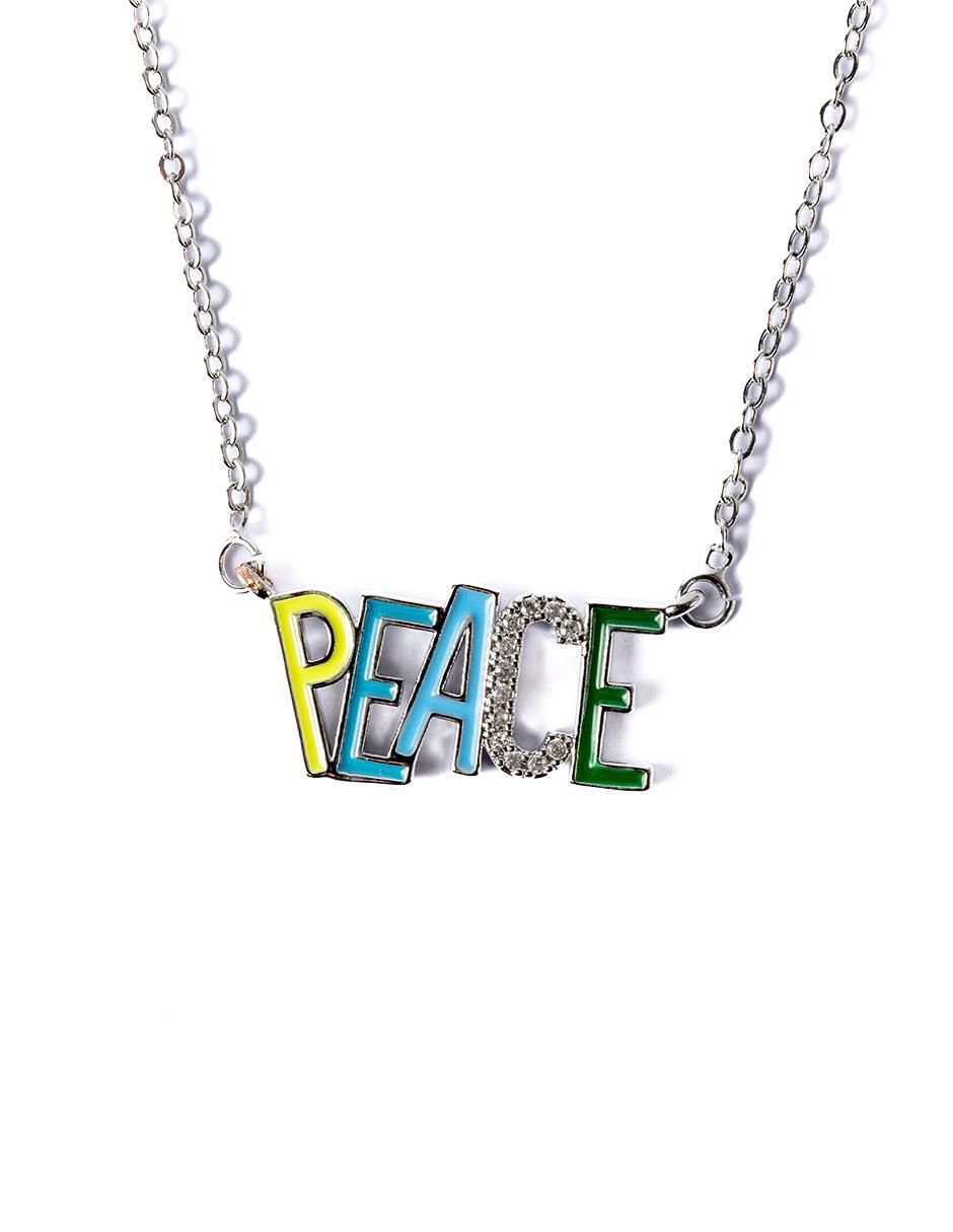 Collar con dije de letra p Smiley