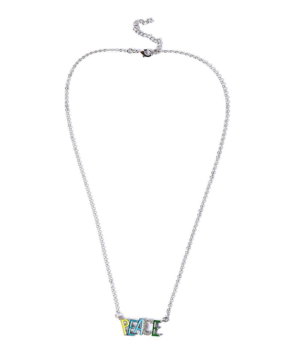 Collar con dije de letra p Smiley