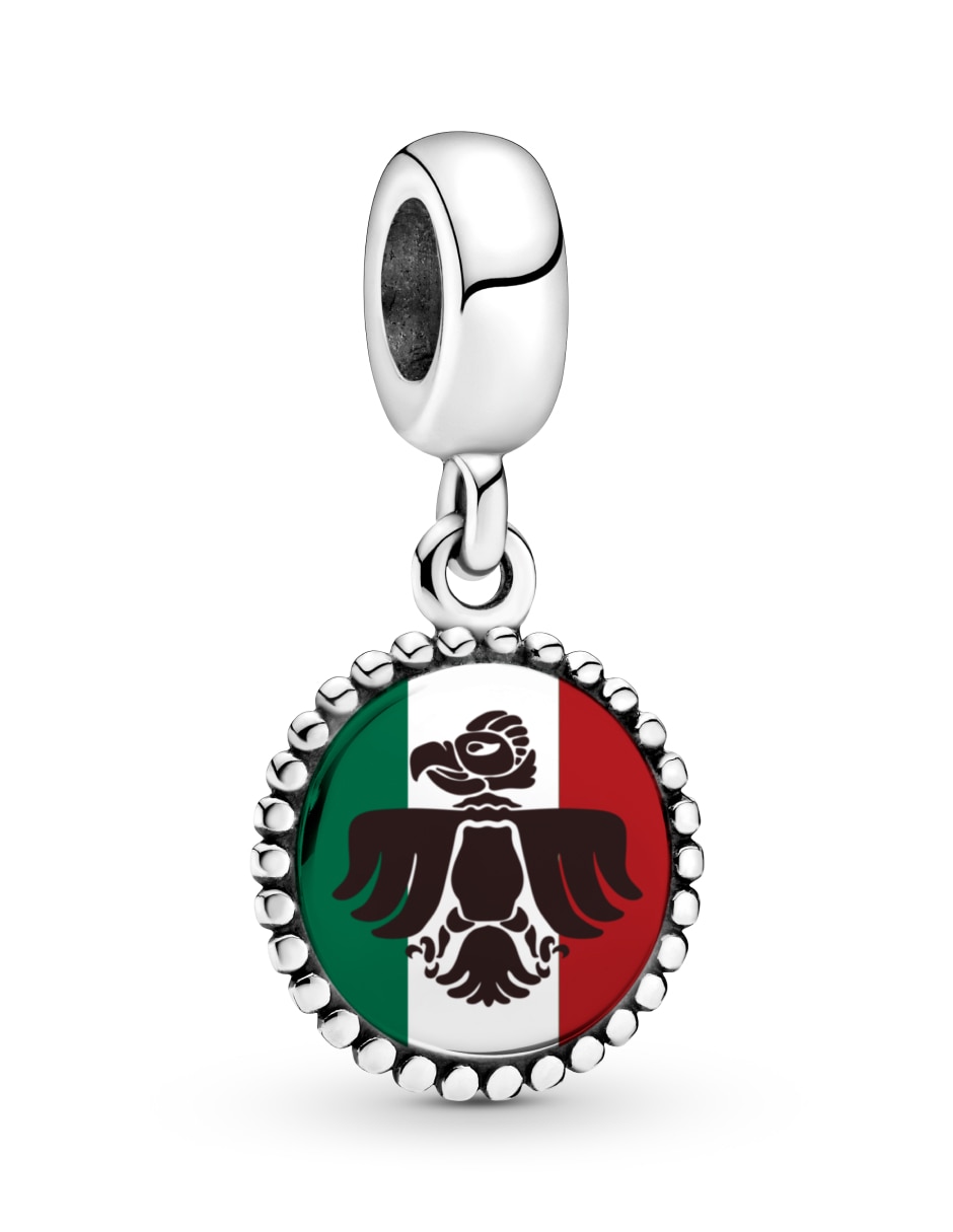 Charm de símbolo real bandera mé ico águila real de plata P 925 1