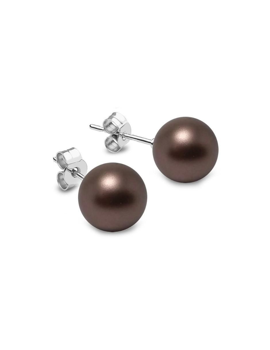 Aretes y collar redondo de plata p 925 cristal 4