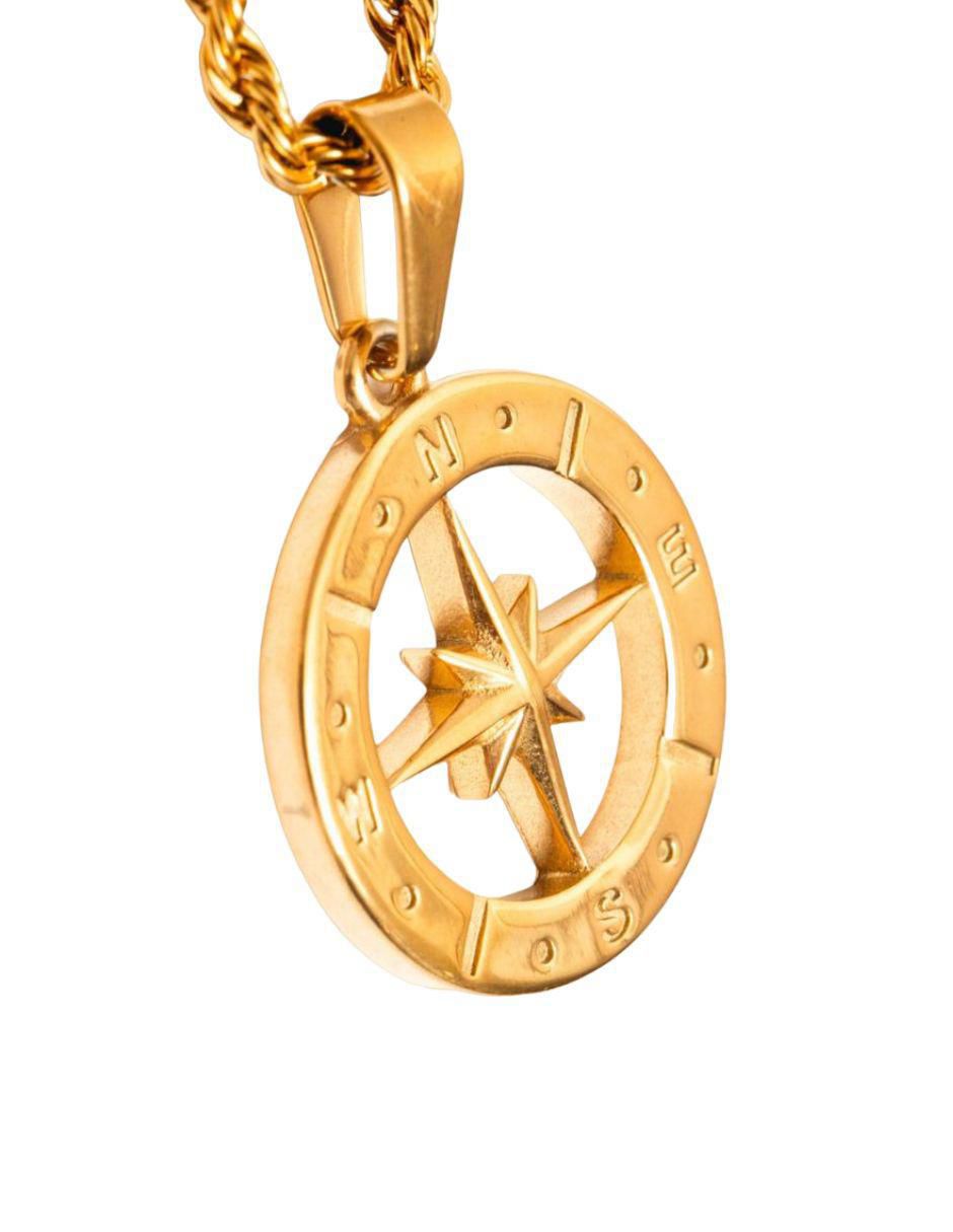 Collar de estrella de baño de oro 18 K