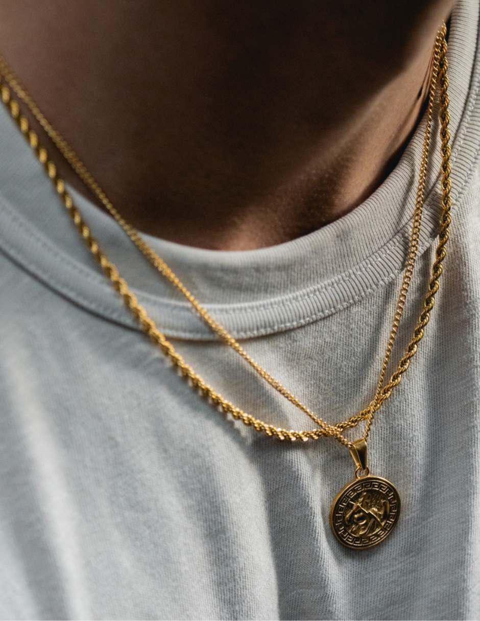 Cadena de baño de oro 18 K 6