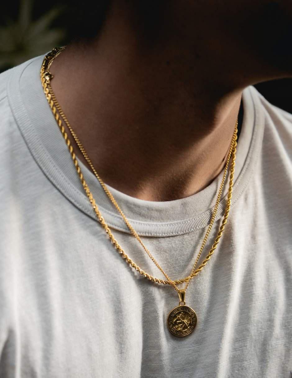 Cadena de baño de oro 18 K 5