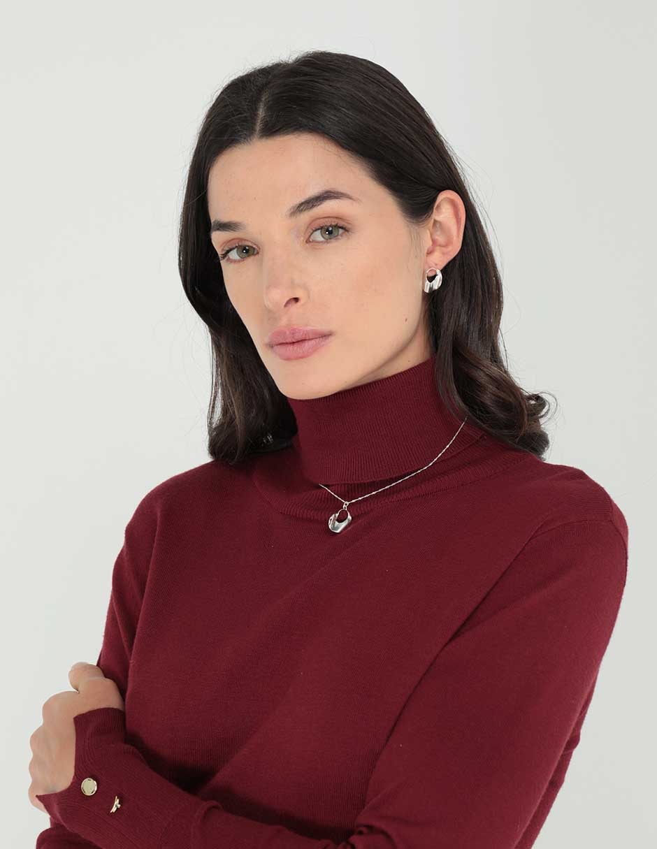 Aretes y collar de plata p 925 6