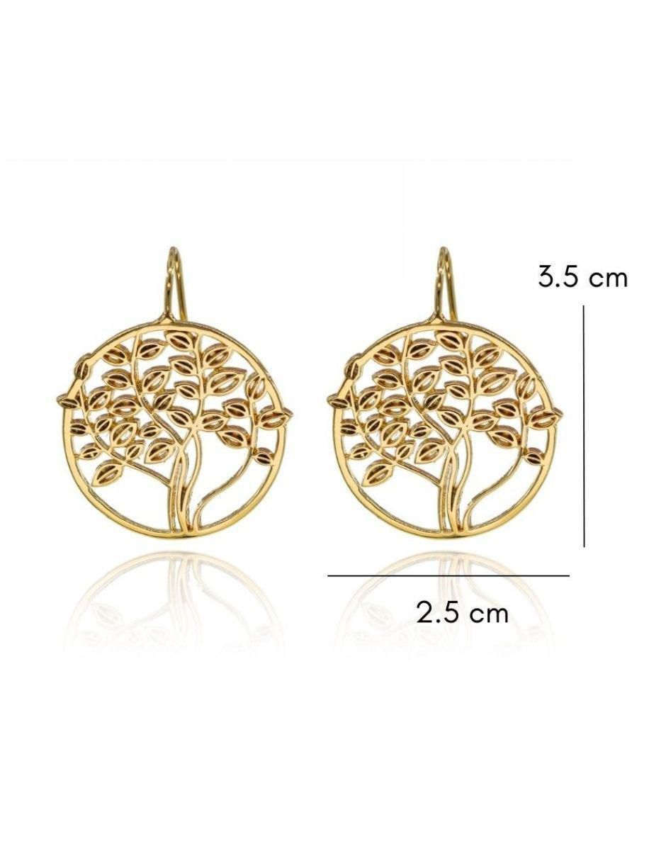 Aretes de árbol con acabado brillante 5