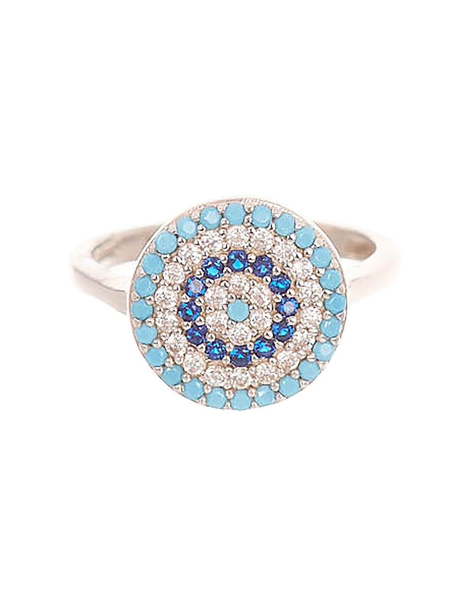 Anillo P 925 de plata zirconia pulido 1