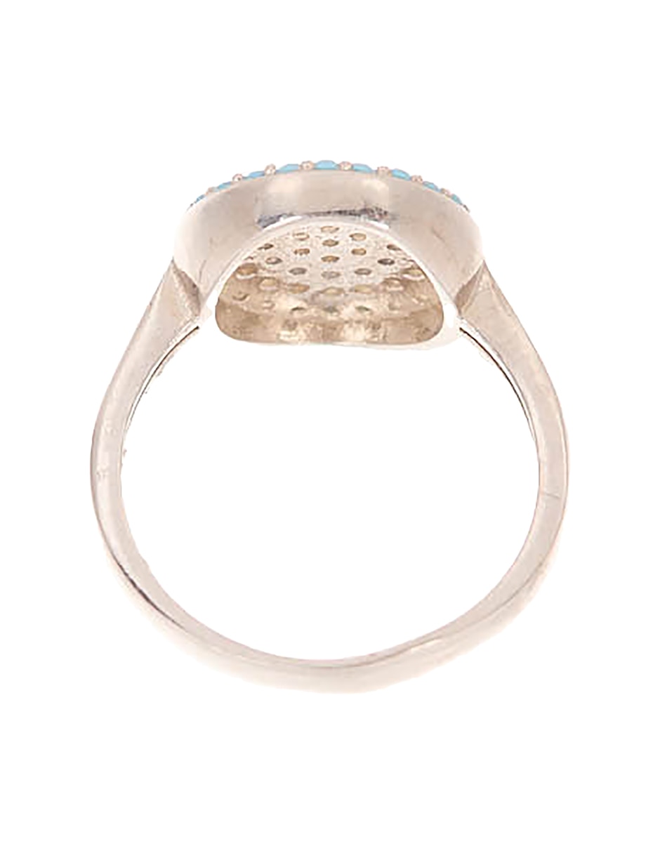 Anillo P 925 de plata zirconia pulido 2