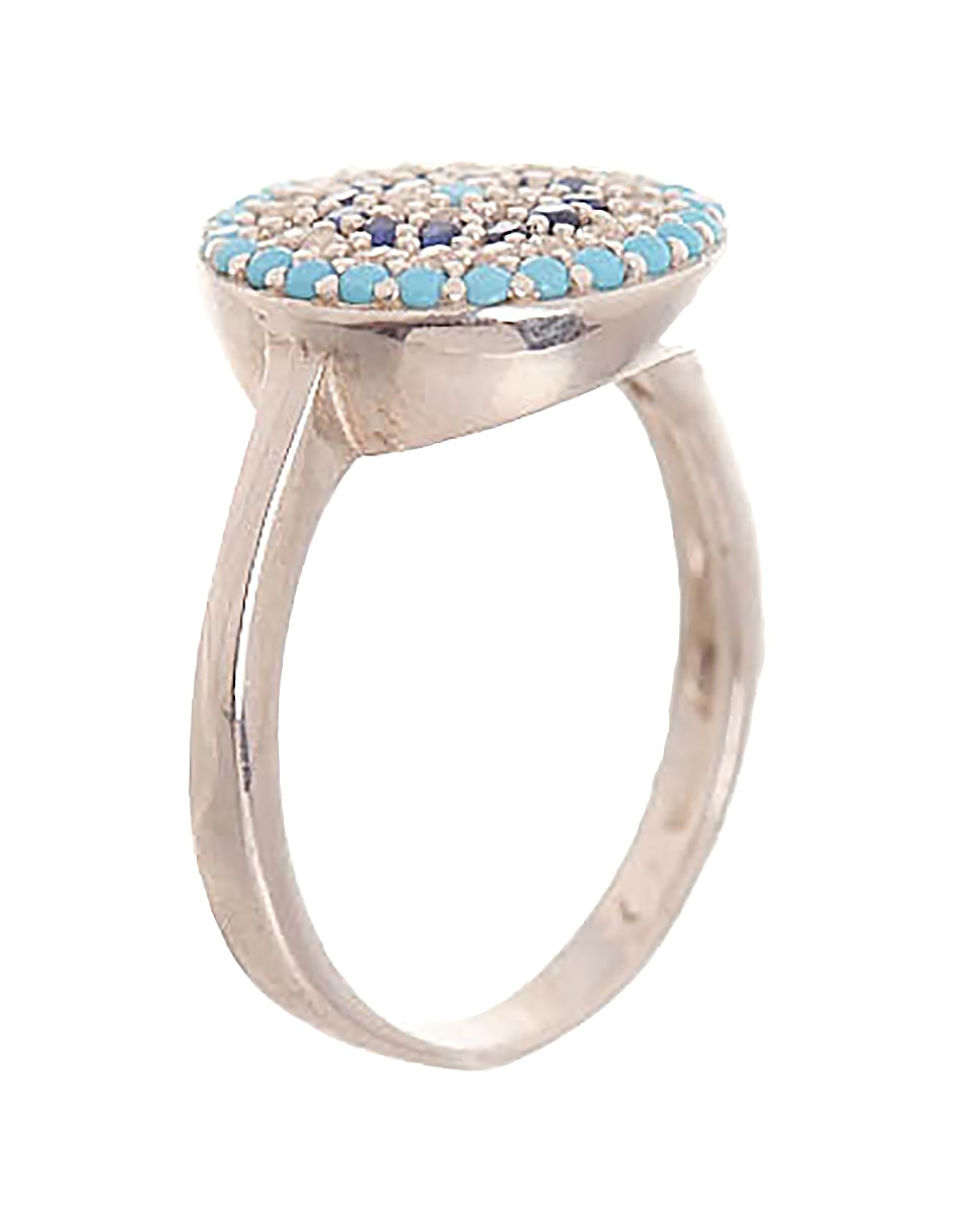 Anillo P 925 de plata zirconia pulido 3