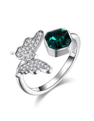 Anillo de mariposa cristal brillante Anillo de mariposa cristal brillante