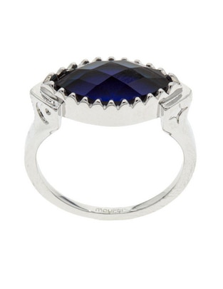 Anillo piedra lunar brillante