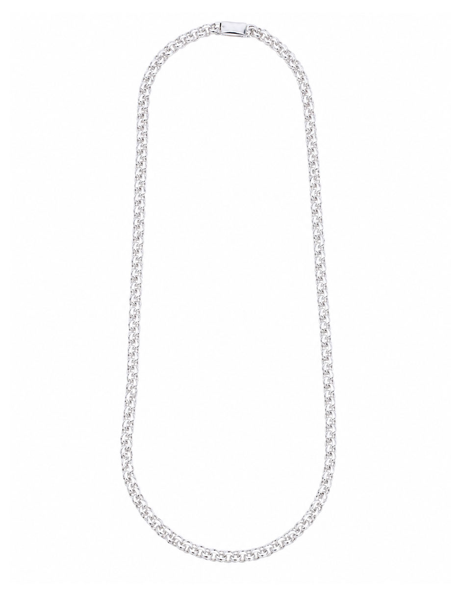 Cadena crixus joyeria de plata p 925 con acabado pulido