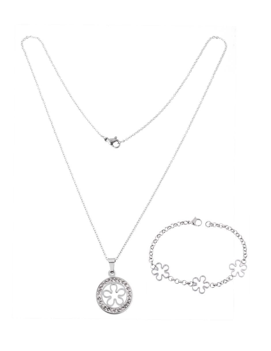 Collar y pulsera cristal