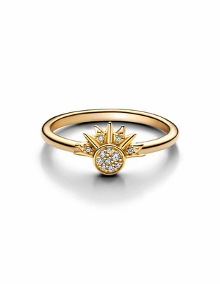 Anillo de corona Moments de plata zirconia cúbica brillante Anillo de corona Moments de plata zirconia cúbica brillante