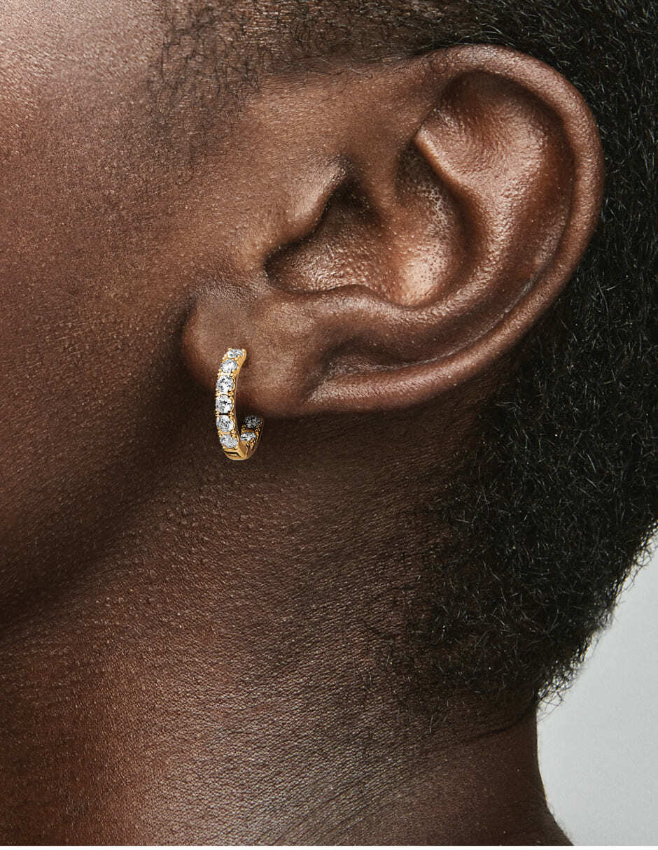 Aretes de aro Timeless de plata P 925 2