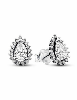 Aretes de gota Timeless de plata P 925 con acabado brillante