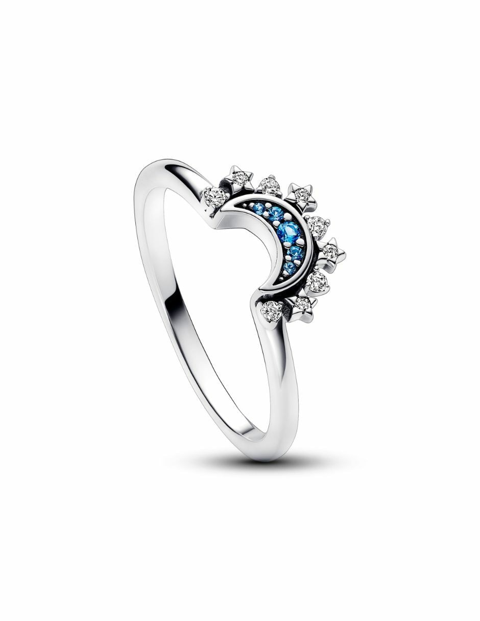 Anillo de luna Moments de plata zirconia cúbica brillante 3