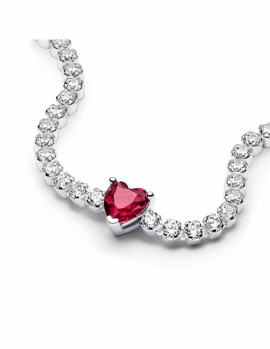 Pulsera de plata con zirconia cúbica P 925 acabado brillante 2