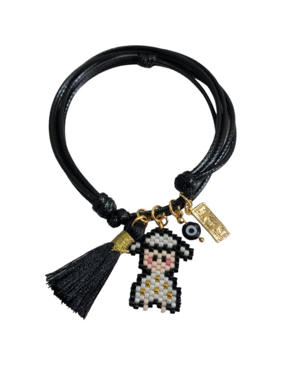 Pulsera con cristal acabado brillante